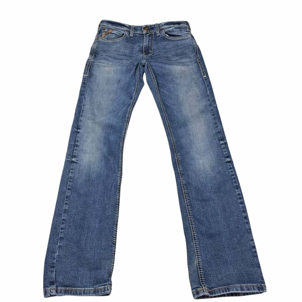 Ariat M8 Modern Slim Leg Blue Denim Jeans Size 30x32